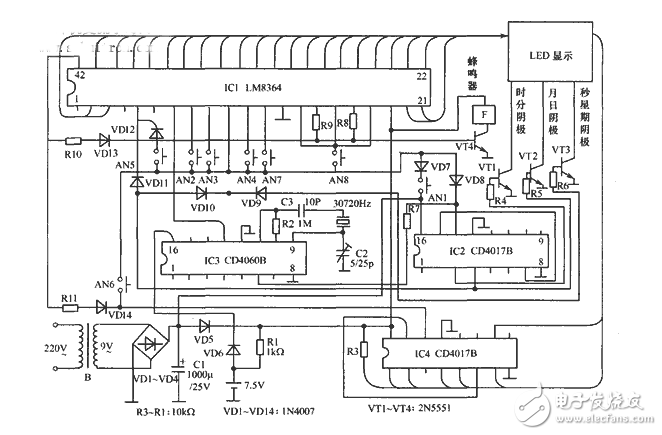 采用LM836的LED數碼管驅動電路原理分析